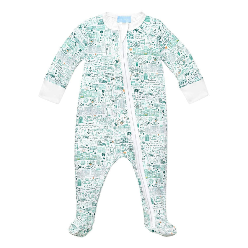 Ireland Zip Baby Onesie