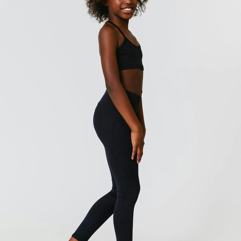 Girls Tlc High Rise Elastic-Free Waistband Leggings