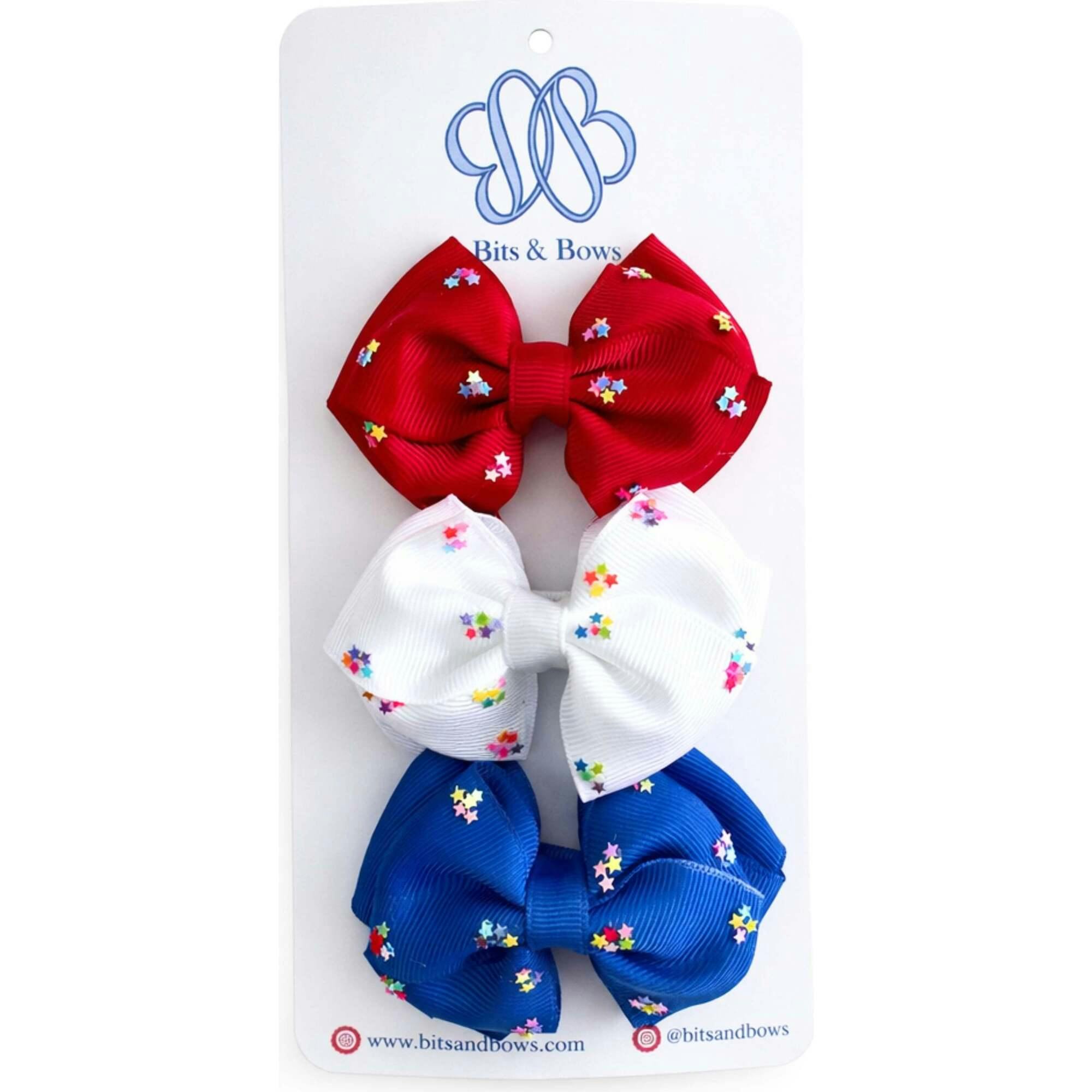 Firecracker Summer Hair Bow Set
