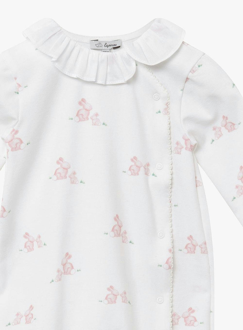 Baby Bunny Onesie in Pale Pink