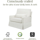 Crawford Performance Eco-Weave Pillowback Chair & a Half Comfort Swivel Glider