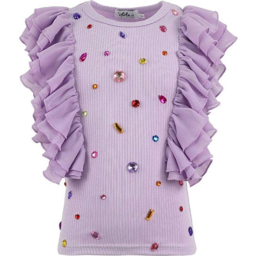 Bejeweled Gem Tank Lavender