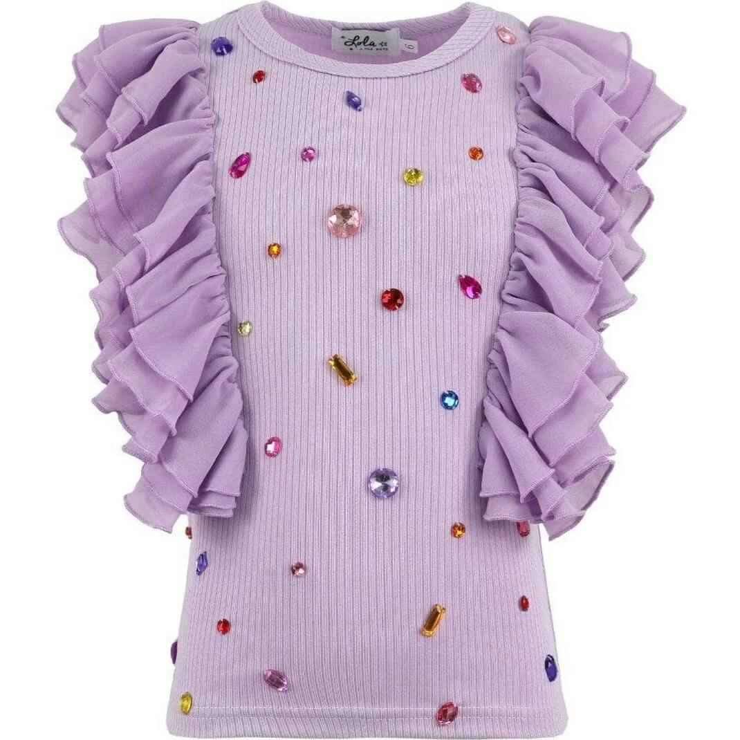 Bejeweled Gem Tank Lavender