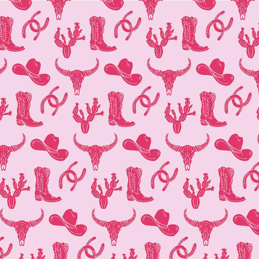 Sophie Girls' Short Set - Wild West Pink
