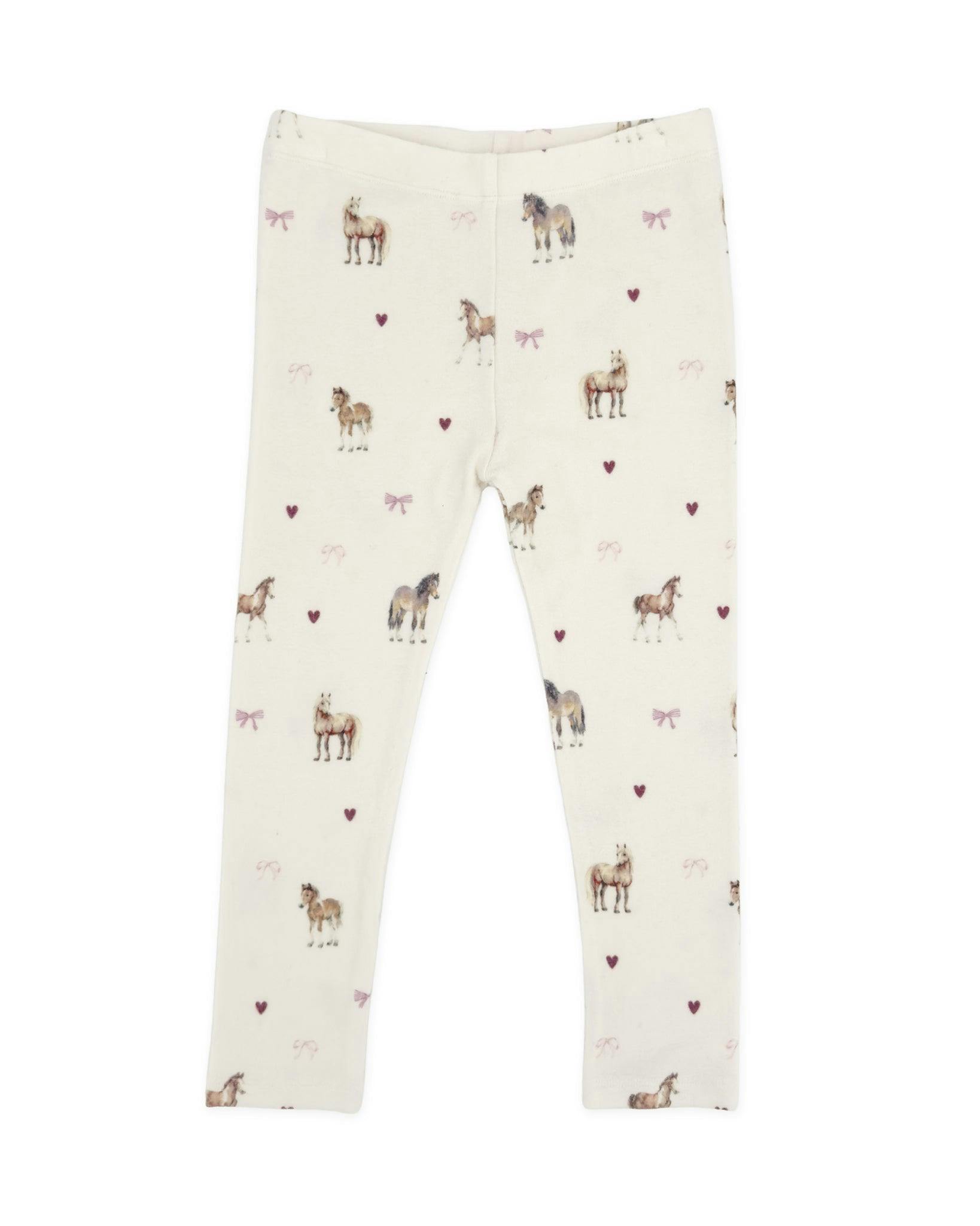 Ava Horse Hacci Set - Ivory
