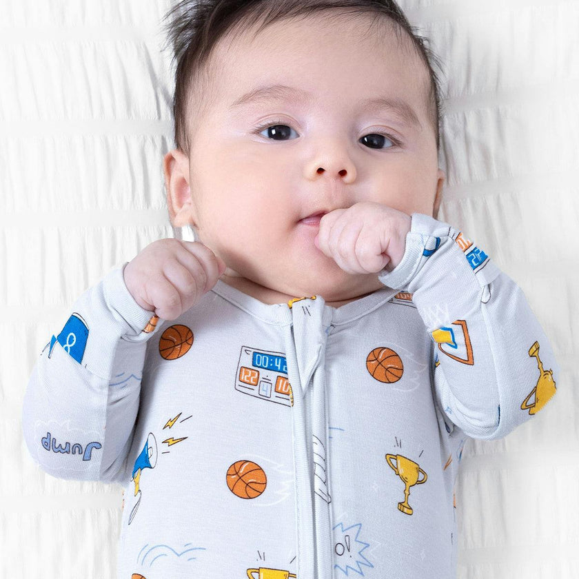 All Star Basketball Bamboo Convertible Footie