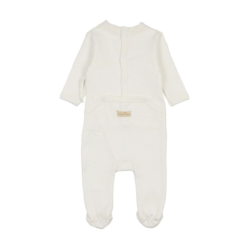 Knit Twist Footie Rose Smoke