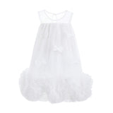 White Mirielle Ribbon Bow Dress