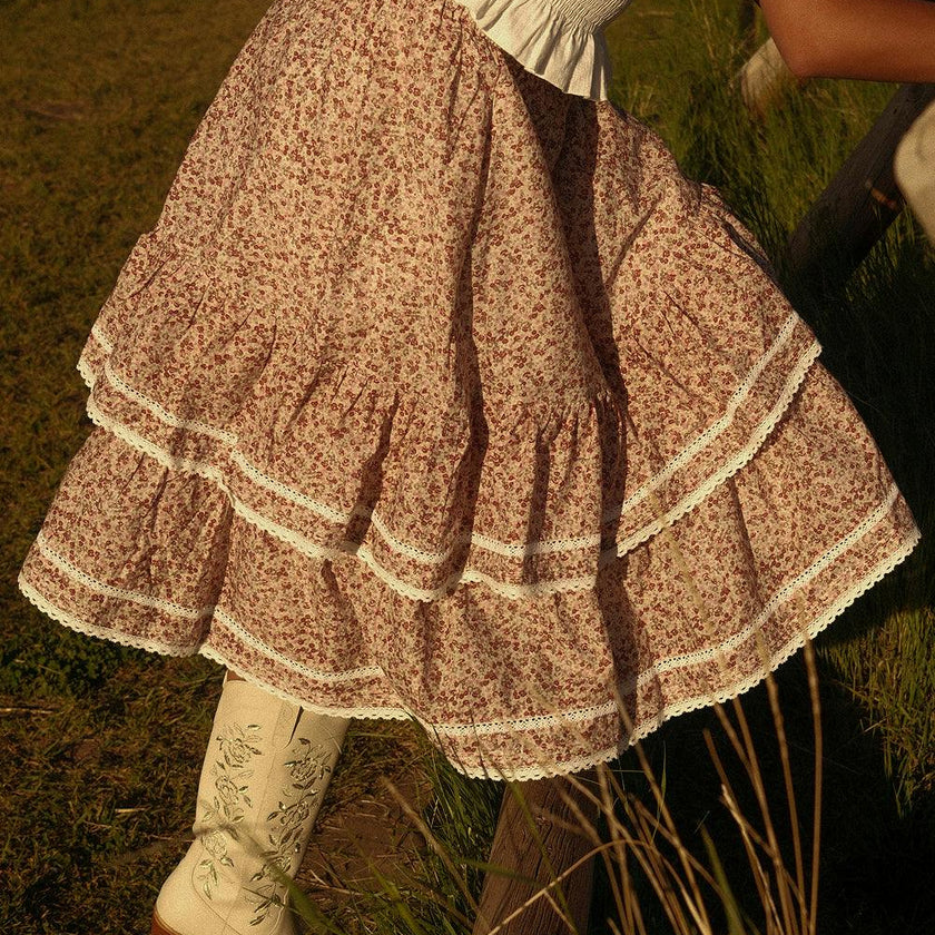 Annalise Midi Skirt in Philocaly Floral