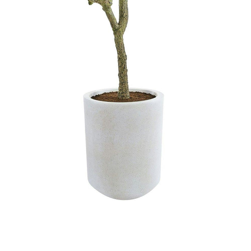 Artificial 7' Olive Tree with Artisan Mediterranean Planter