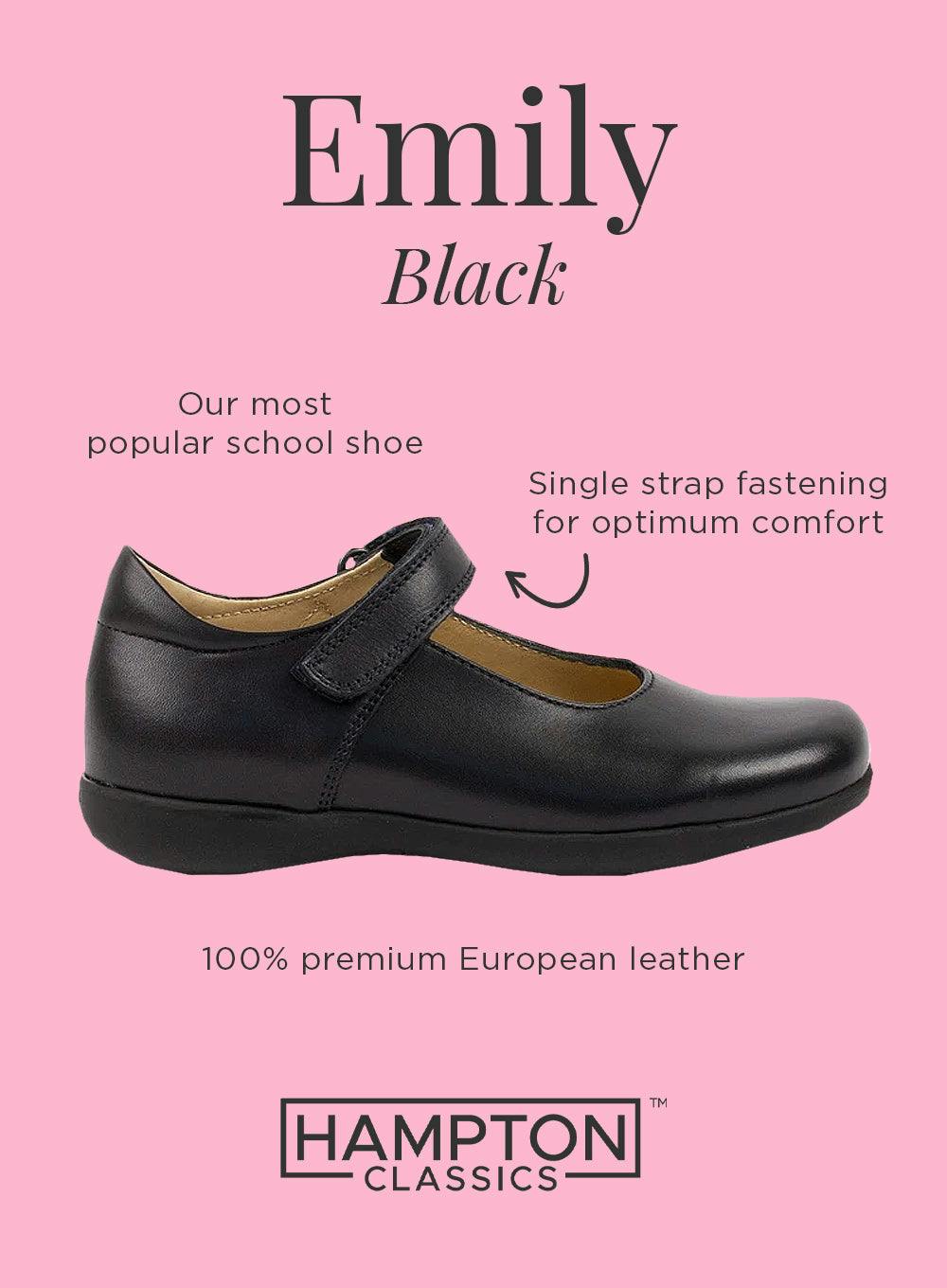 Hampton Classics Emily School Shoes in Black