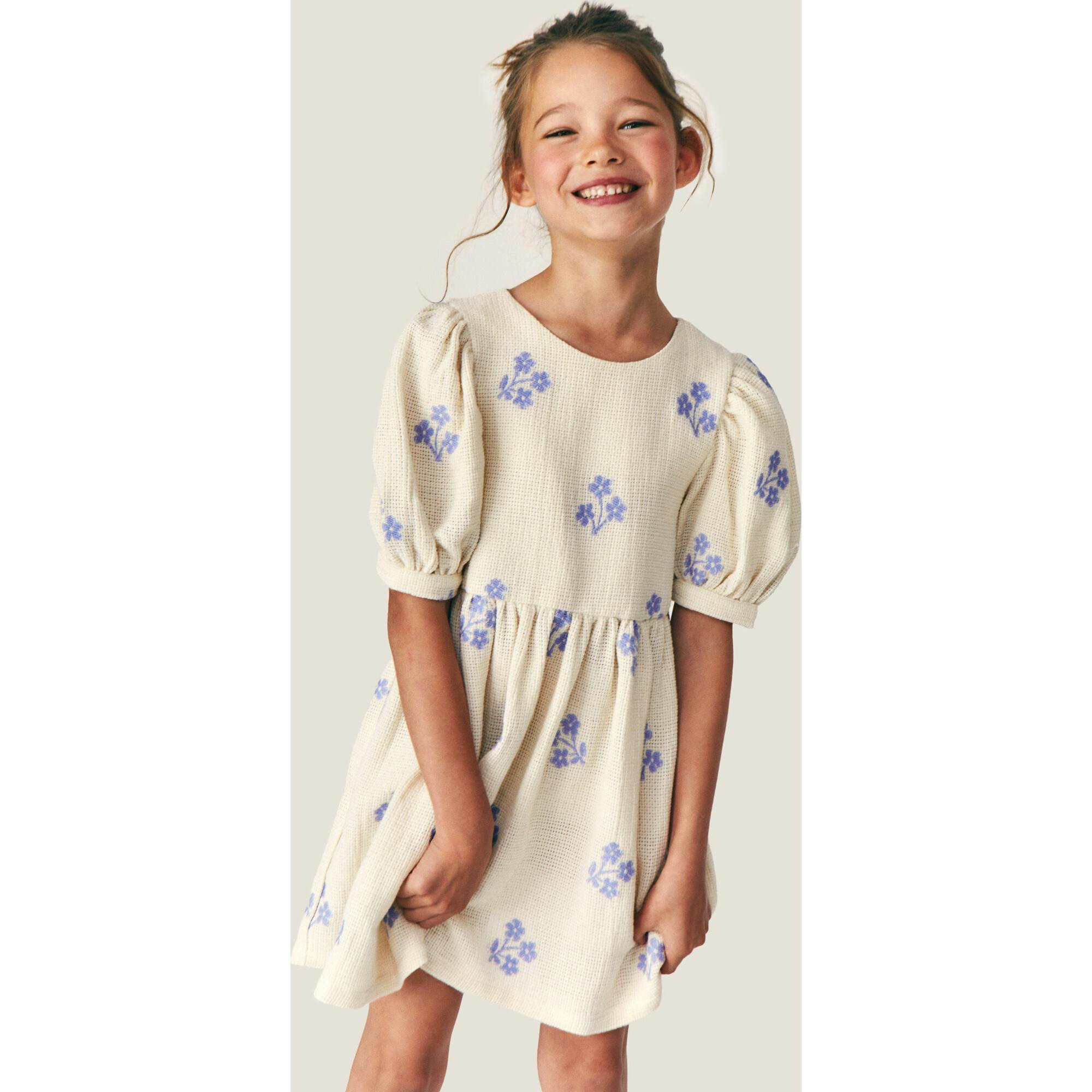 Mipounet SS26 Sandrine, Dress Ecru Blue