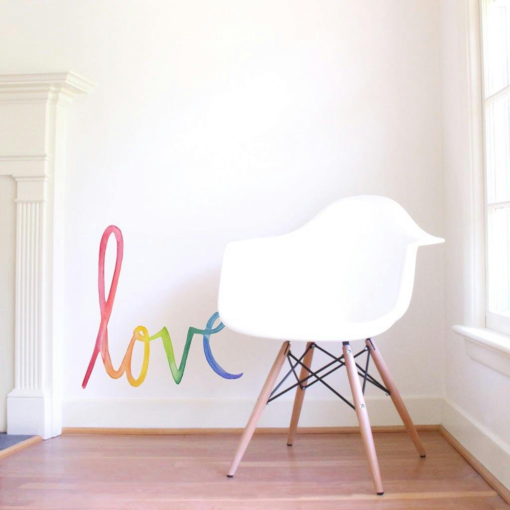 Watercolor Words • Love • Peel-and-Stick Wall Decals
