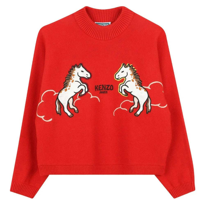 'Lunar New Year' Embroidered Sweatshirt in French Terry