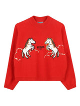 'Lunar New Year' Embroidered Sweatshirt in French Terry