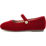 Whitney Velvet Square-Toe Mary Jane Shoes