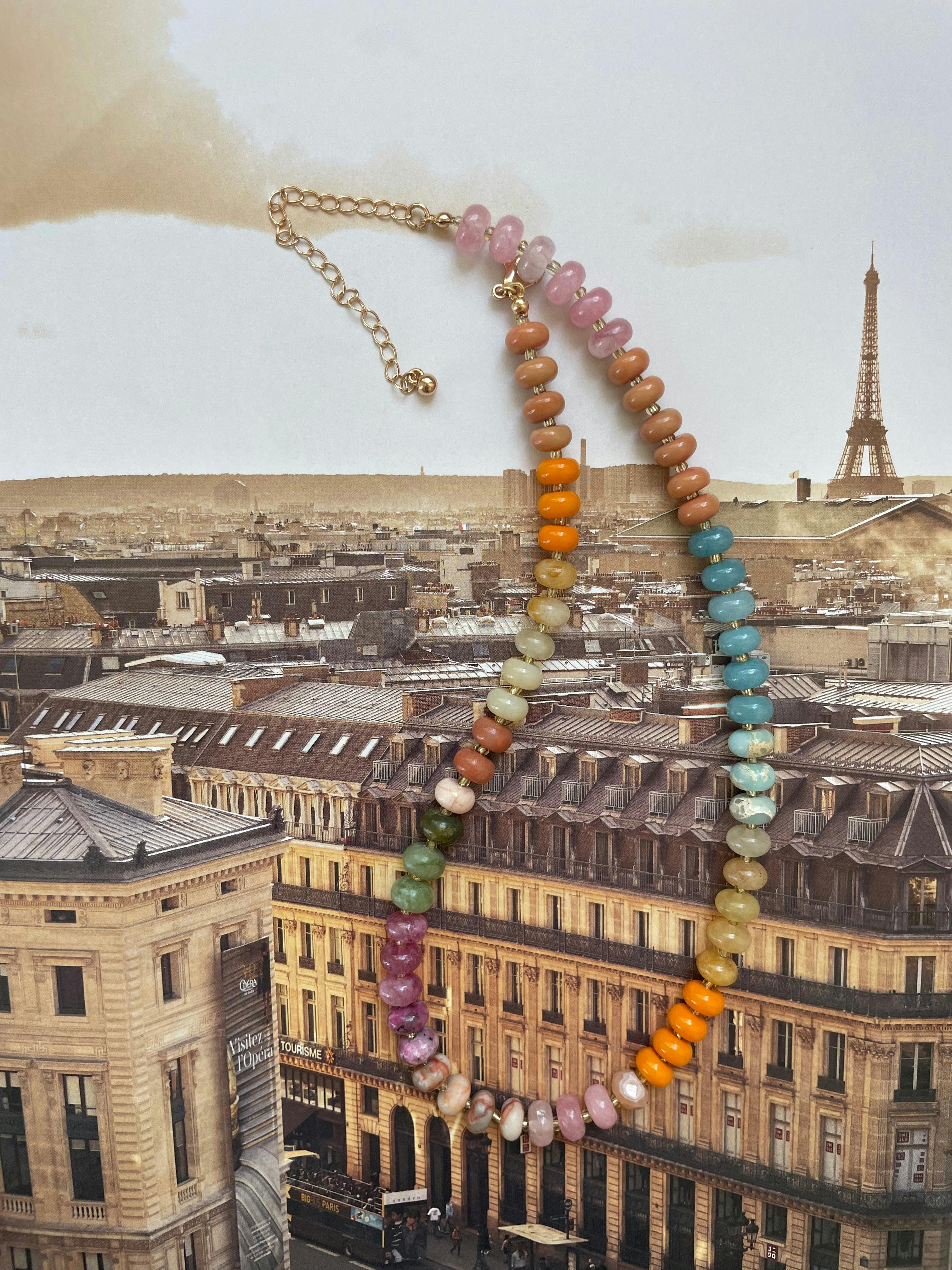Autumn in Paris Gemstone Necklace
