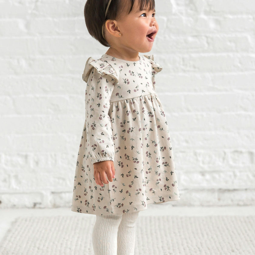 Mika Armhole Ruffle Long Sleeve Dress
