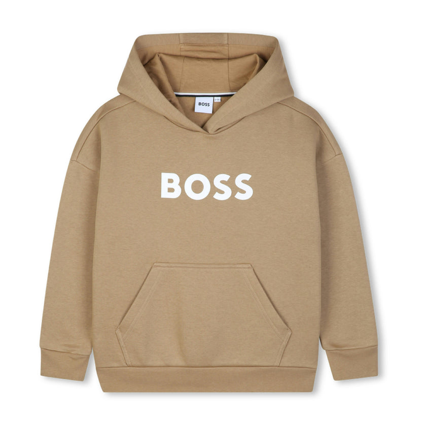 Beige Loose-Fit Hoodie