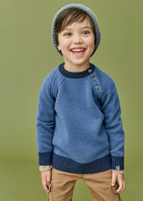 The Blue Merino Cashmere Crew