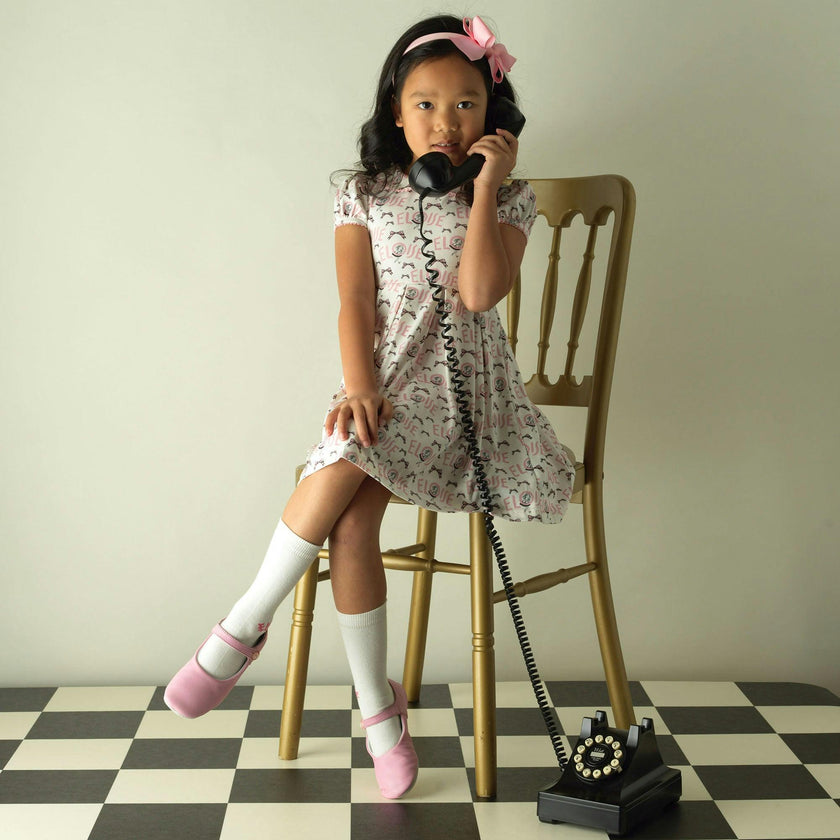 Eloise Bow Jersey Dress