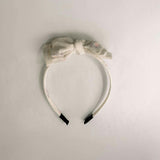 Three Little Bows Headband | Petite Meadow Dots