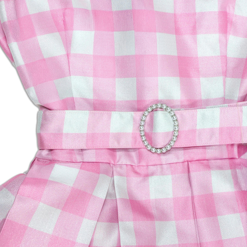 A Leading Role x Mattel Barbie Pink Gingham Premium Child Dress Up - Barbie The Movie