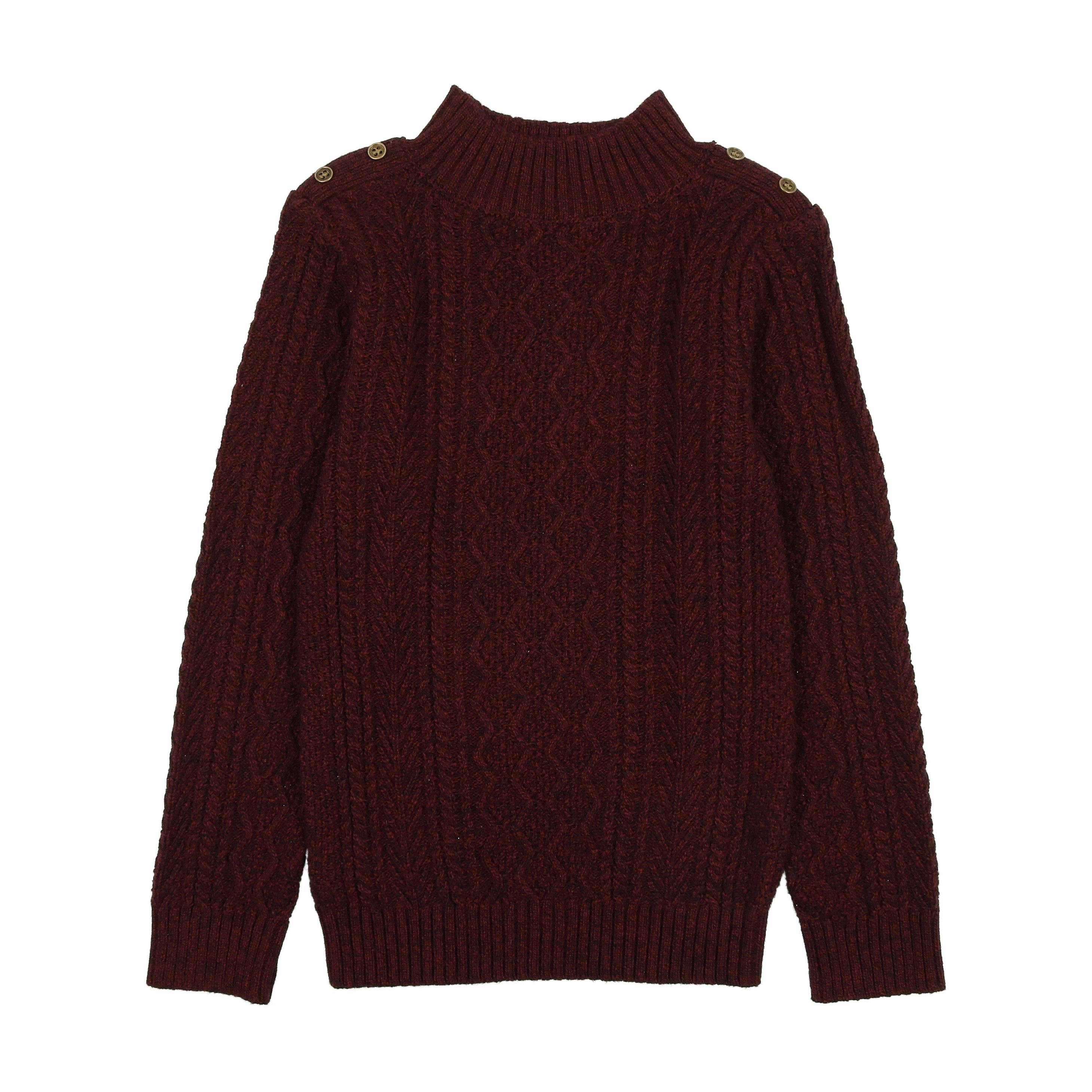 Marled Multi Knit Crew Fit Sweater