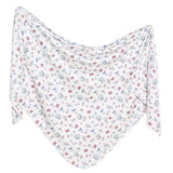 Knit Swaddle Blanket - Minnie Mouse's Bowquet