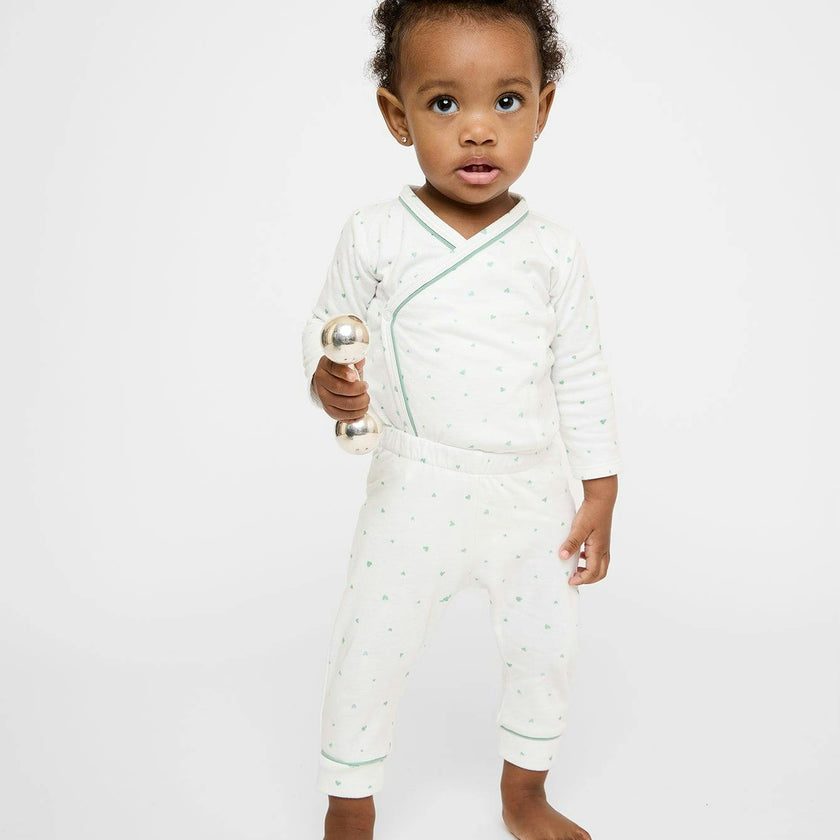 Andy Baby Legging, Seafoam Hearts