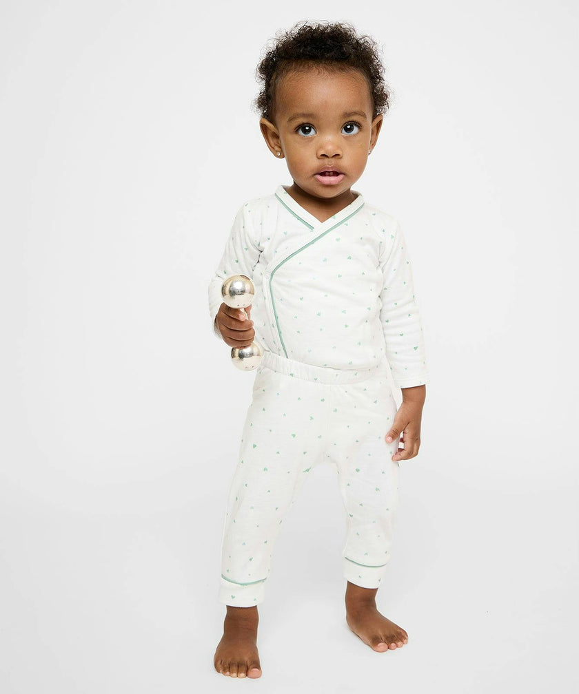 Andy Baby Legging, Seafoam Hearts