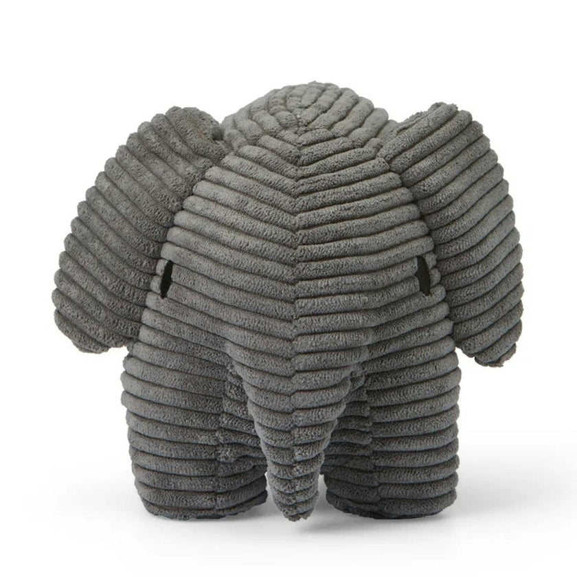 Plush MIFFY ELEPHANT ECO Corduroy Grey 9"