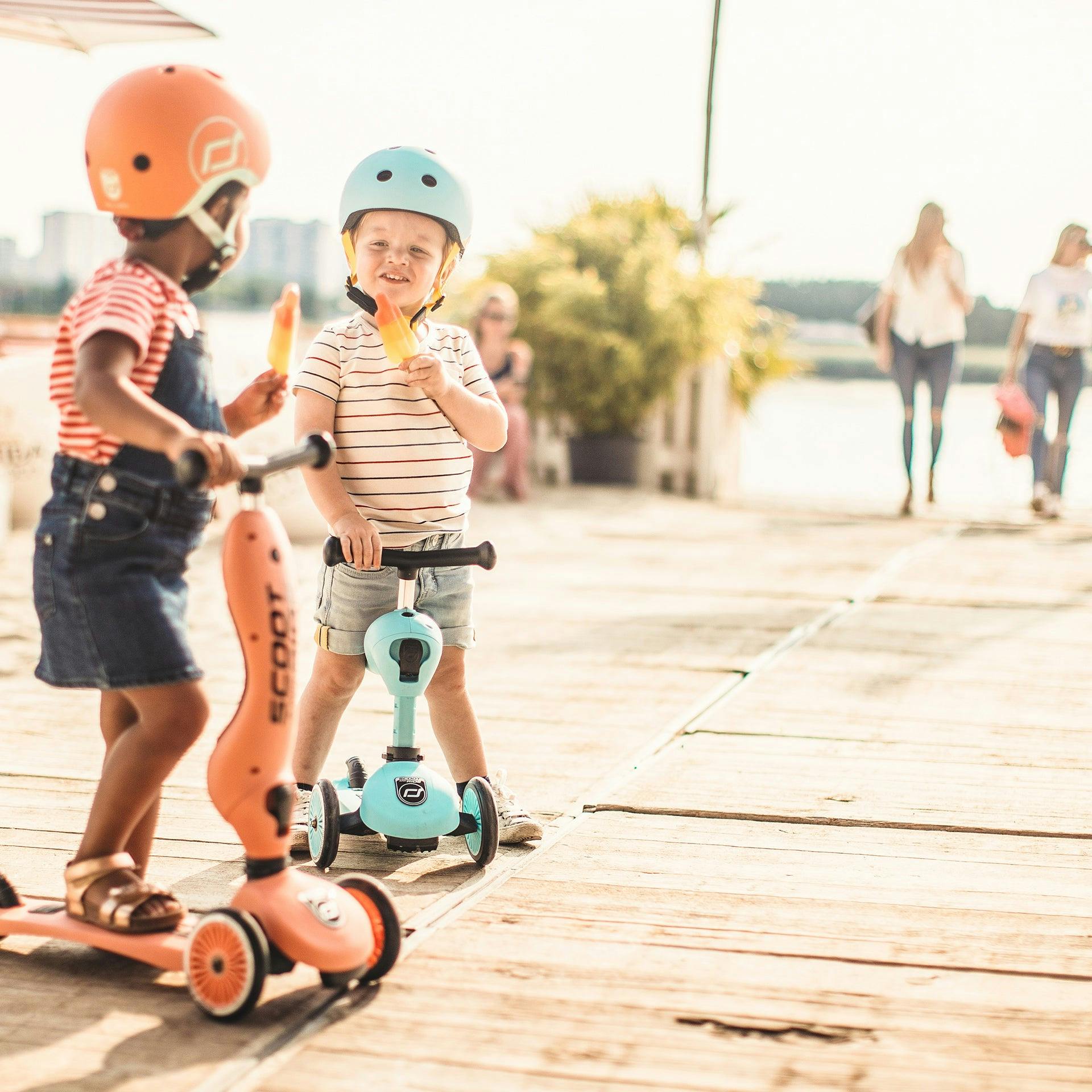 HighwayKick 1 Scooter and Ride On Toy Blueberry