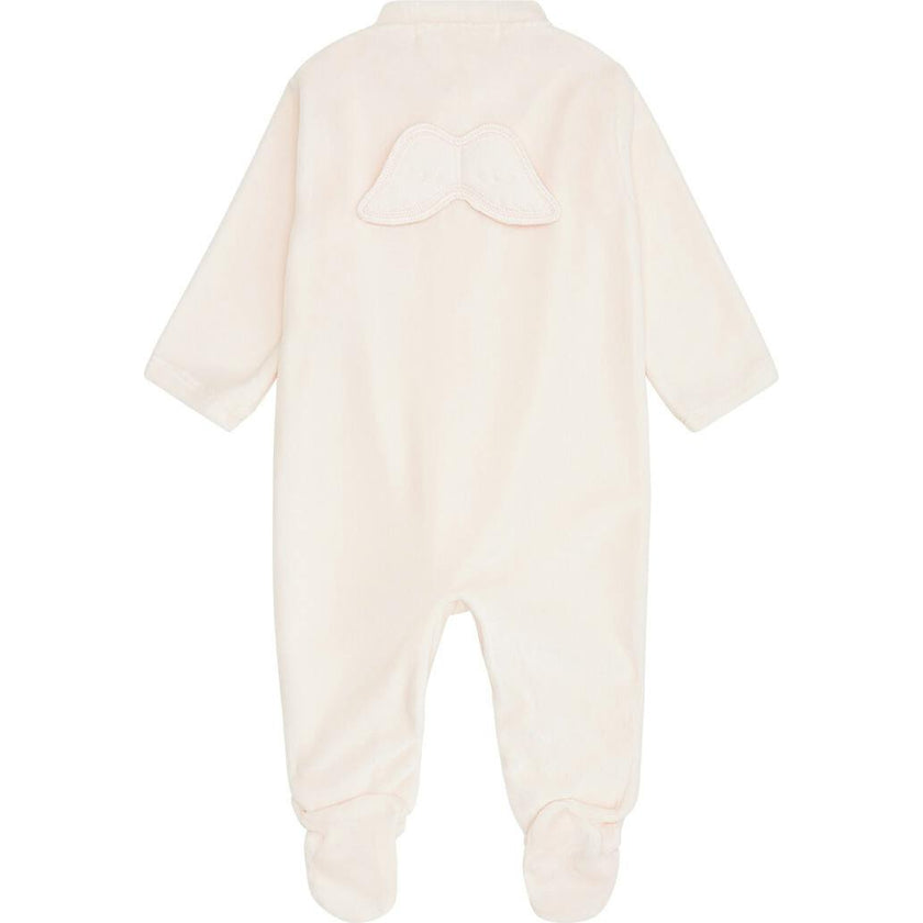 Velour Angel Wing™ Sleepsuit - Pink
