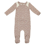 Floral Stripe Footie