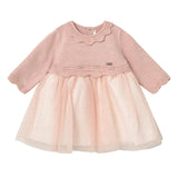 Baby Rose Tricot & Tulle Dress
