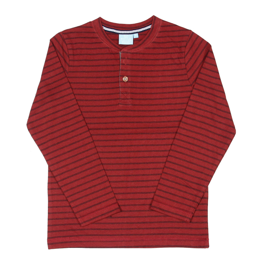 Ray Striped Henley Boy