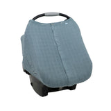 Cotton Muslin Car Seat Canopy - Sea