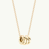 Personalized Unity Name Necklace, Gold Plated