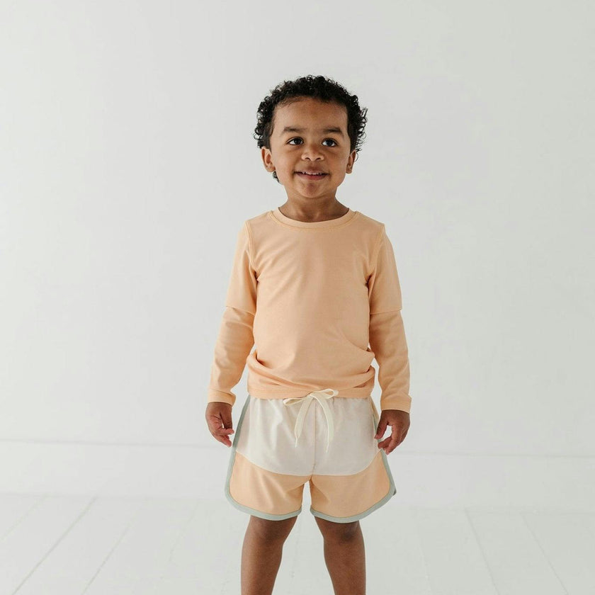 Boy's Colorblock Swim Shorts