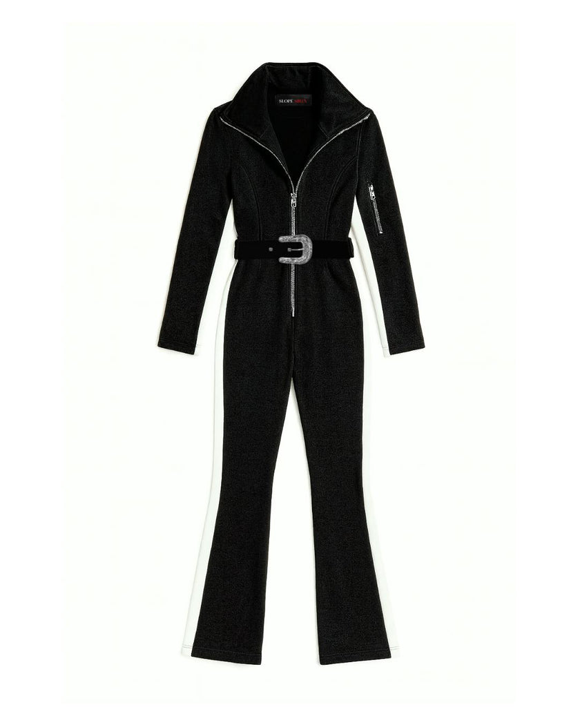 Women's Mae Western Ski Suit, Black Diamond