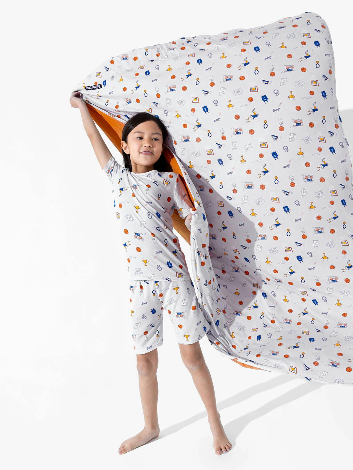 All Star Basketball Bamboo Kids Pajama Short Set