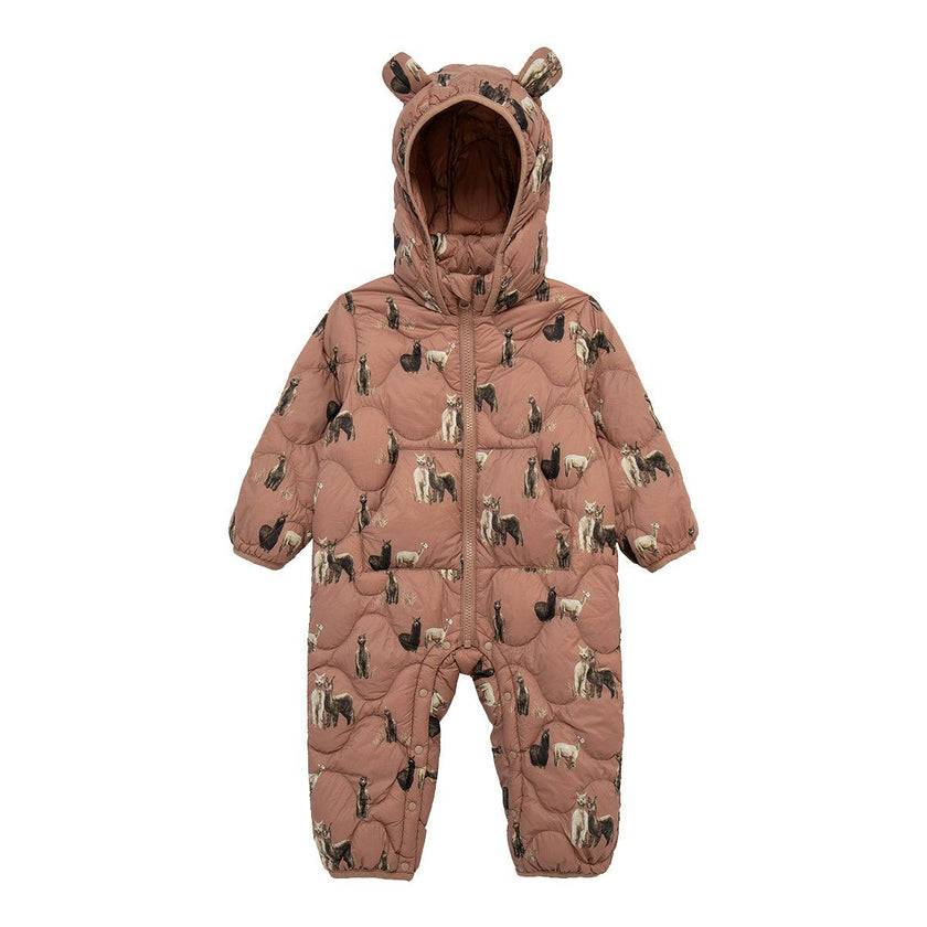 Lightweight Down Hooded Jumpsuit