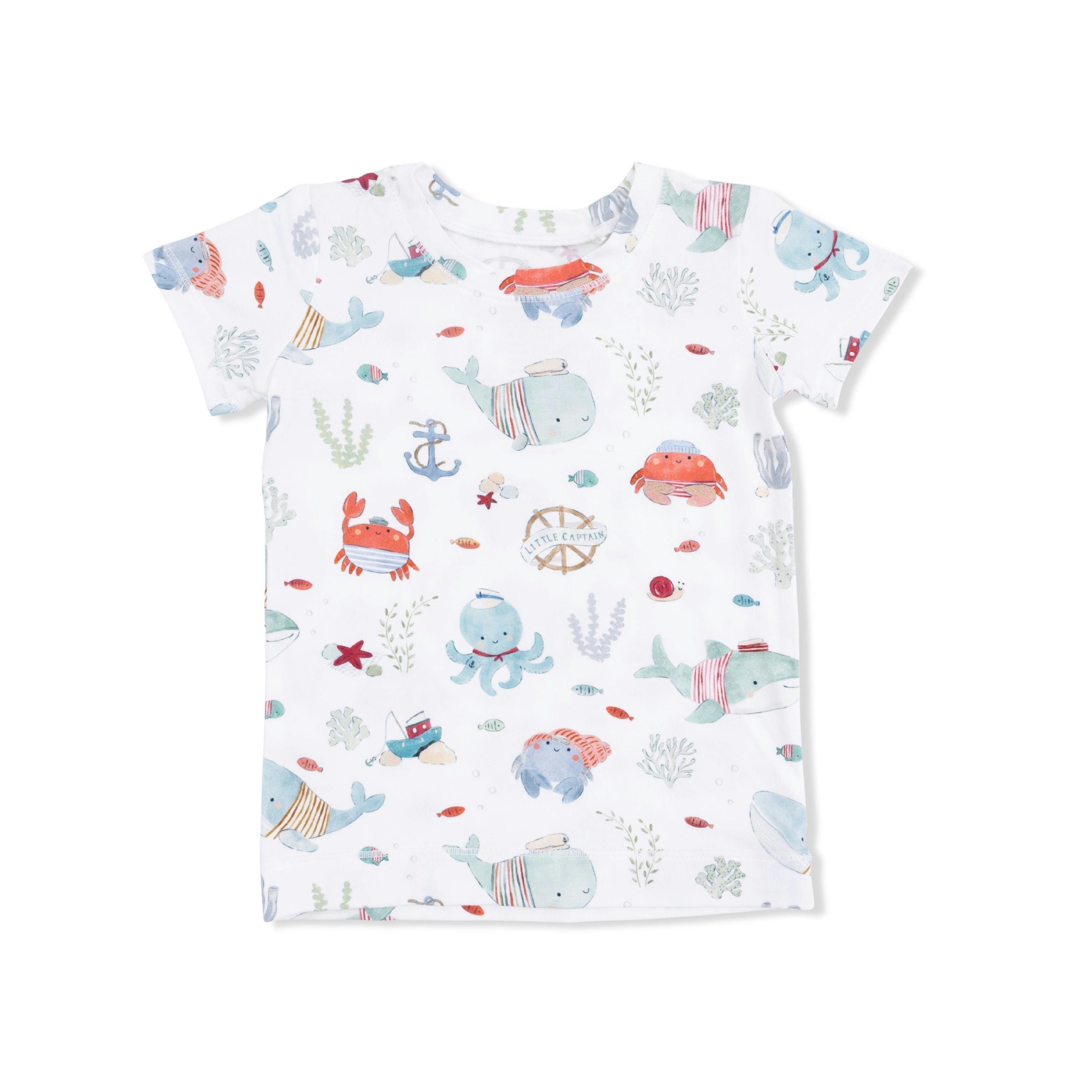 Sailor Sea Creatures - Short Sleeve Loungewear Set