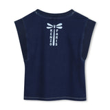Medieval Blue Sleeveless Logo Top