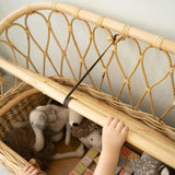 Handcrafted - Callie Kids' Storage Couch - Rattan Wicker