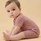 Ribbed Zip Summer Pajamas