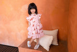 Girls Fit-N-Flare Box Pleats Sleeve Pocket Dress