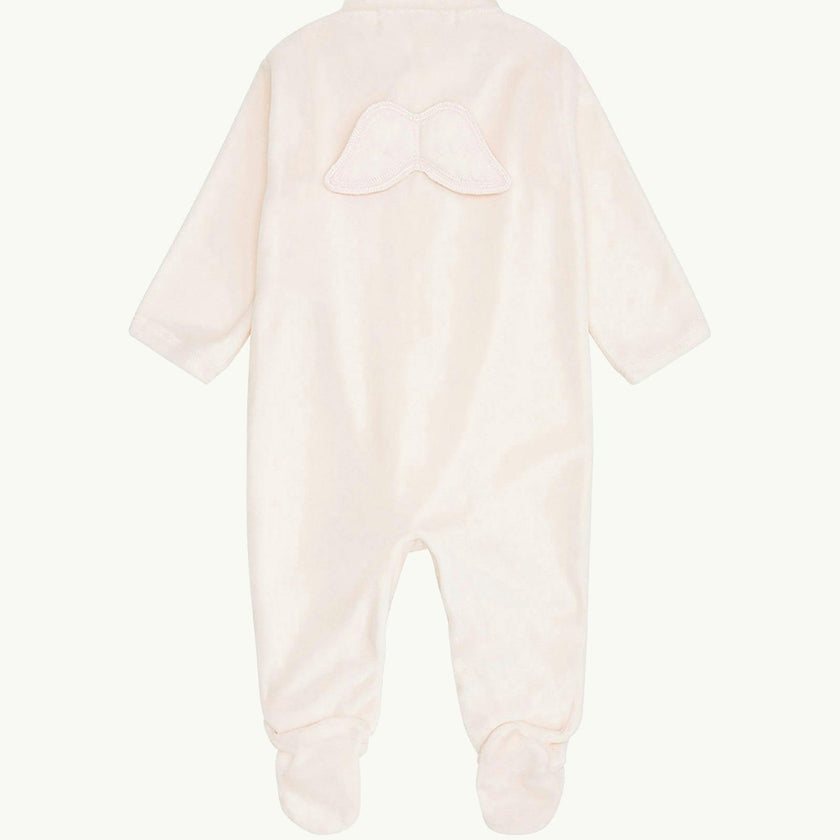 Velour Angel Wing™ Sleepsuit - Pink