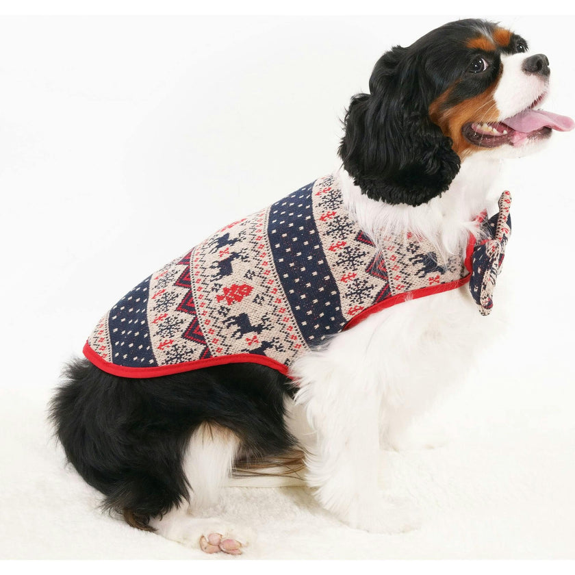 Blue Deer Christmas Pet Sweater